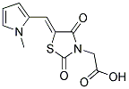 [5-(1-METHYL-1H-PYRROL-2-YLMETHYLENE)-2,4-DIOXO-THIAZOLIDIN-3-YL]-ACETIC ACID Struktur