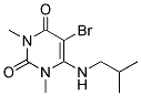 5-BROMO-6-(ISOBUTYLAMINO)-1,3-DIMETHYLPYRIMIDINE-2,4(1H,3H)-DIONE Struktur