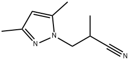 3-(3,5-DIMETHYL-PYRAZOL-1-YL)-2-METHYL-PROPIONITRILE Struktur