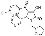 4-(4-CHLOROBENZOYL)-3-HYDROXY-5-PYRIDIN-3-YL-1-(TETRAHYDROFURAN-2-YLMETHYL)-1,5-DIHYDRO-2H-PYRROL-2-ONE Struktur