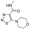 N-METHYL-5-MORPHOLIN-4-YL-1,2,3-THIADIAZOLE-4-CARBOXAMIDE Struktur