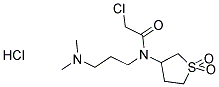 2-CHLORO-N-[3-(DIMETHYLAMINO)PROPYL]-N-(1,1-DIOXIDOTETRAHYDROTHIEN-3-YL)ACETAMIDE HYDROCHLORIDE, , 結構式