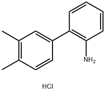 3',4'-DIMETHYL-BIPHENYL-2-YLAMINE HYDROCHLORIDE Struktur