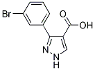 3-(3-BROMOPHENYL)-PYRAZOLE-4-CARBOXYLIC ACID Struktur