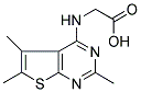 (2,5,6-TRIMETHYL-THIENO[2,3-D]PYRIMIDIN-4-YLAMINO)-ACETIC ACID Struktur