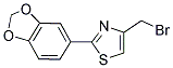 2-BENZO[1,3]DIOXOL-5-YL-4-BROMOMETHYL-THIAZOLE Struktur