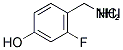 2-FLUORO-4-HYDROXYBENZYLAMINE HYDROCHLORIDE Struktur