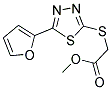 METHYL ([5-(2-FURYL)-1,3,4-THIADIAZOL-2-YL]SULFANYL)ACETATE Struktur