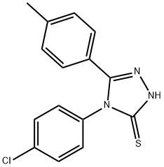 4-(4-CHLOROPHENYL)-5-(4-METHYLPHENYL)-4H-1,2,4-TRIAZOLE-3-THIOL Struktur