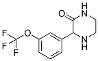 3-(3-TRIFLUOROMETHOXY-PHENYL)-PIPERAZIN-2-ONE Struktur