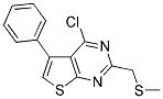 4-CHLORO-2-[(METHYLTHIO)METHYL]-5-PHENYLTHIENO[2,3-D]PYRIMIDINE Struktur