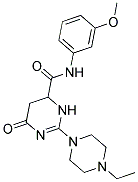 2-(4-ETHYL-1-PIPERAZINYL)-N-(3-METHOXYPHENYL)-6-OXO-3,4,5,6-TETRAHYDRO-4-PYRIMIDINECARBOXAMIDE Struktur