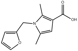 1-(2-FURYLMETHYL)-2,5-DIMETHYL-1H-PYRROLE-3-CARBOXYLIC ACID Struktur