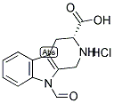 9-FORMYL-1,2,3,4-TETRAHYDRONORHARMAN-D-3-CARBOXYLIC ACID HYDROCHLORIDE Struktur