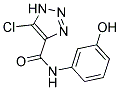 5-CHLORO-N-(3-HYDROXYPHENYL)-1H-1,2,3-TRIAZOLE-4-CARBOXAMIDE Struktur