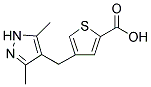 4-[(3,5-DIMETHYL-1H-PYRAZOL-4-YL)METHYL]THIOPHENE-2-CARBOXYLIC ACID Struktur