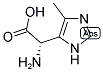 (S)-AMINO-(5-METHYL-3H-IMIDAZOL-4-YL)-ACETIC ACID Struktur