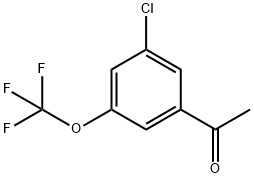 3'-CHLORO-5'-(TRIFLUOROMETHOXY)ACETOPHENONE Struktur