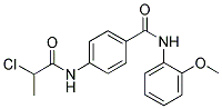 4-[(2-CHLOROPROPANOYL)AMINO]-N-(2-METHOXYPHENYL)BENZAMIDE Struktur