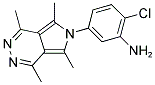 2-CHLORO-5-(1,4,5,7-TETRAMETHYL-6H-PYRROLO[3,4-D]PYRIDAZIN-6-YL)ANILINE Struktur