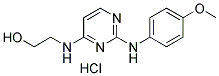 4-(2-HYDROXYETHYLAMINO)-2-(4-METHOXYPHENYLAMINO)-PYRIMIDINE HYDROCHLORIDE Struktur