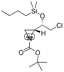 N-(T-BOC-2R-1S-BUTYLDIMETHYLSILYLOXY-2-CHLOROETHYL)AZIRIDINE Struktur