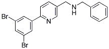 N-BENZYL-1-[6-(3,5-DIBROMOPHENYL)PYRIDIN-3-YL]METHANAMINE Struktur