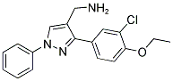 [3-(3-CHLORO-4-ETHOXYPHENYL)-1-PHENYL-1H-PYRAZOL-4-YL]METHYLAMINE Struktur