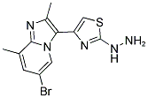 [4-(6-BROMO-2,8-DIMETHYL-IMIDAZO[1,2-A]PYRIDIN-3-YL)-THIAZOL-2-YL]-HYDRAZINE Struktur