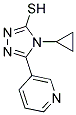 4-CYCLOPROPYL-5-PYRIDIN-3-YL-4H-1,2,4-TRIAZOLE-3-THIOL Struktur