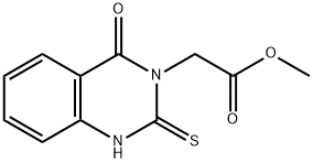 METHYL (2-MERCAPTO-4-OXOQUINAZOLIN-3(4H)-YL)ACETATE Struktur