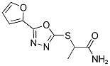 2-([5-(2-FURYL)-1,3,4-OXADIAZOL-2-YL]SULFANYL)PROPANAMIDE Struktur