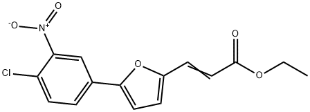 3-[5-(4-CHLORO-3-NITRO-PHENYL)-FURAN-2-YL]-ACRYLIC ACID ETHYL ESTER Struktur