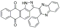 3-(3-PHENYLQUINOXALIN-2-YL)-1H-NAPHTHO[2,3-G]INDAZOLE-6,11-DIONE Struktur