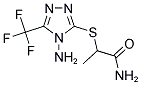 2-([4-AMINO-5-(TRIFLUOROMETHYL)-4H-1,2,4-TRIAZOL-3-YL]SULFANYL)PROPANAMIDE Struktur