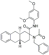 (4AR,9AS)-2-(N-BENZYLACETAMIDO)-N-(2,4-DIMETHOXYPHENYL)-1,2,3,4,4A,9,9A,10-OCTAHYDROANTHRACENE-2-CARBOXAMIDE Struktur