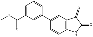 3-(2,3-DIOXO-2,3-DIHYDRO-1H-INDOL-5-YL)-BENZOIC ACID METHYL ESTER Struktur