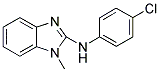 (4-CHLORO-PHENYL)-(1-METHYL-1H-BENZOIMIDAZOL-2-YL)-AMINE Struktur