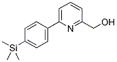 (6-[4-(TRIMETHYLSILYL)PHENYL]PYRIDIN-2-YL)METHANOL Struktur