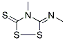 (5Z)-4-METHYL-5-(METHYLIMINO)-1,2,4-DITHIAZOLIDINE-3-THIONE Struktur