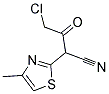 4-CHLORO-2-(4-METHYL-1,3-THIAZOL-2-YL)-3-OXOBUTANENITRILE Struktur