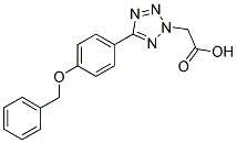 (5-[4-(BENZYLOXY)PHENYL]-2H-TETRAAZOL-2-YL)ACETIC ACID Struktur