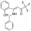 (3Z)-4-(BENZYLAMINO)-1,1,1-TRIFLUORO-4-(2-HYDROXYPHENYL)BUT-3-EN-2-ONE Struktur