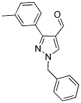 1-BENZYL-3-(3-METHYLPHENYL)-1H-PYRAZOLE-4-CARBALDEHYDE Struktur