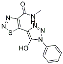 5-(5-HYDROXY-1-PHENYL-1H-1,2,3-TRIAZOL-4-YL)-N-METHYL-1,2,3-THIADIAZOLE-4-CARBOXAMIDE Struktur