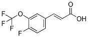 4-FLUORO-3-(TRIFLUOROMETHOXY)CINNAMIC ACID Struktur