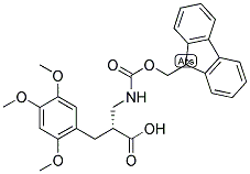 (R)-2-[(9H-FLUOREN-9-YLMETHOXYCARBONYLAMINO)-METHYL]-3-(2,4,5-TRIMETHOXY-PHENYL)-PROPIONIC ACID Struktur