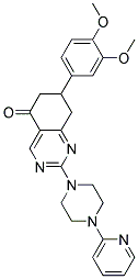 7-(3,4-DIMETHOXYPHENYL)-2-[4-(2-PYRIDINYL)-1-PIPERAZINYL]-7,8-DIHYDRO-5(6H)-QUINAZOLINONE Struktur