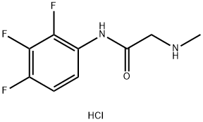 2-(METHYLAMINO)-N-(2,3,4-TRIFLUOROPHENYL)ACETAMIDE HYDROCHLORIDE Struktur