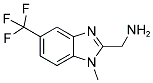 C-(1-METHYL-5-TRIFLUOROMETHYL-1H-BENZOIMIDAZOL-2-YL)-METHYLAMINE Struktur